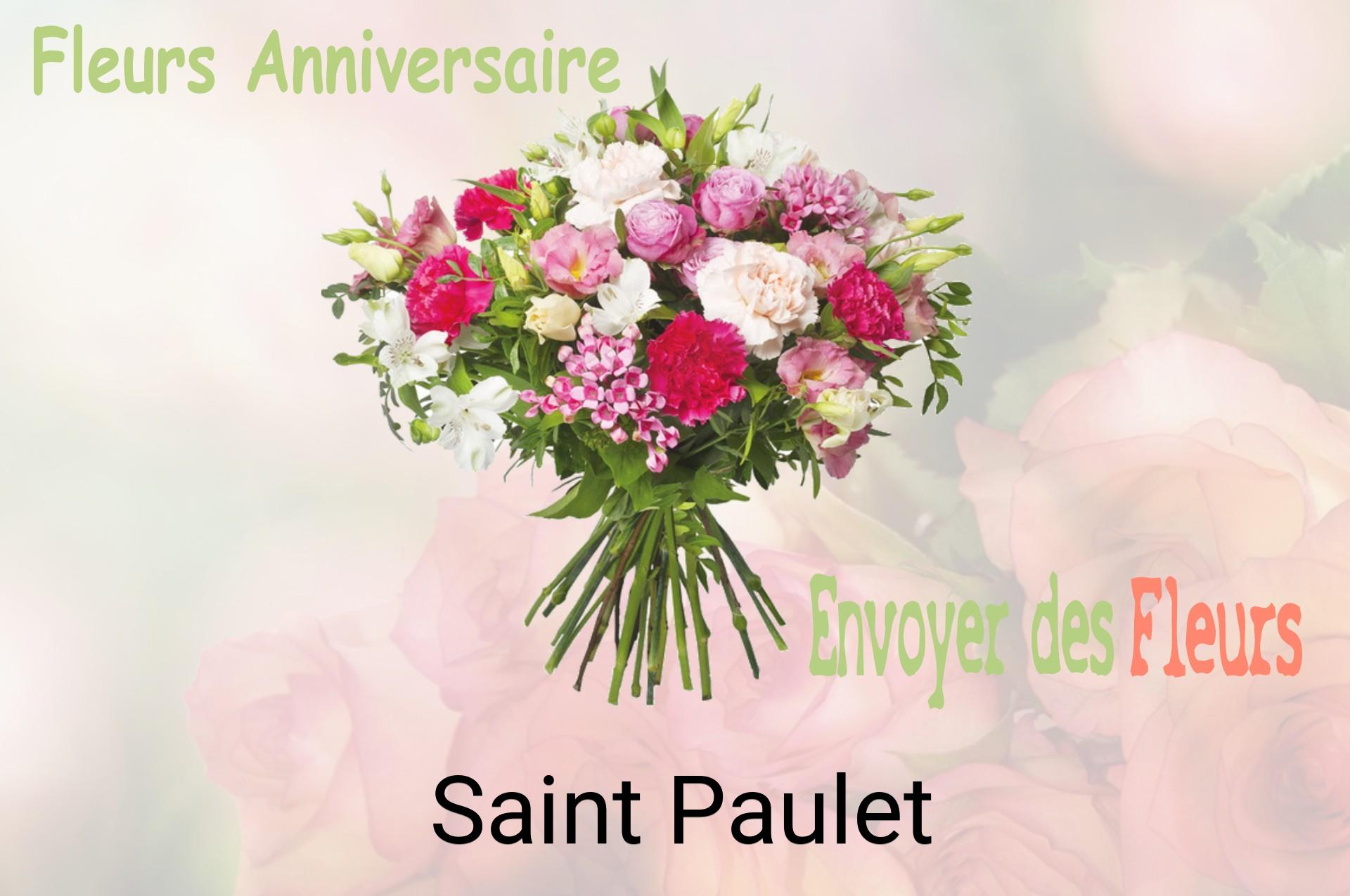 Bouquet de fleurs d’anniversaire livré à Saint-Paulet